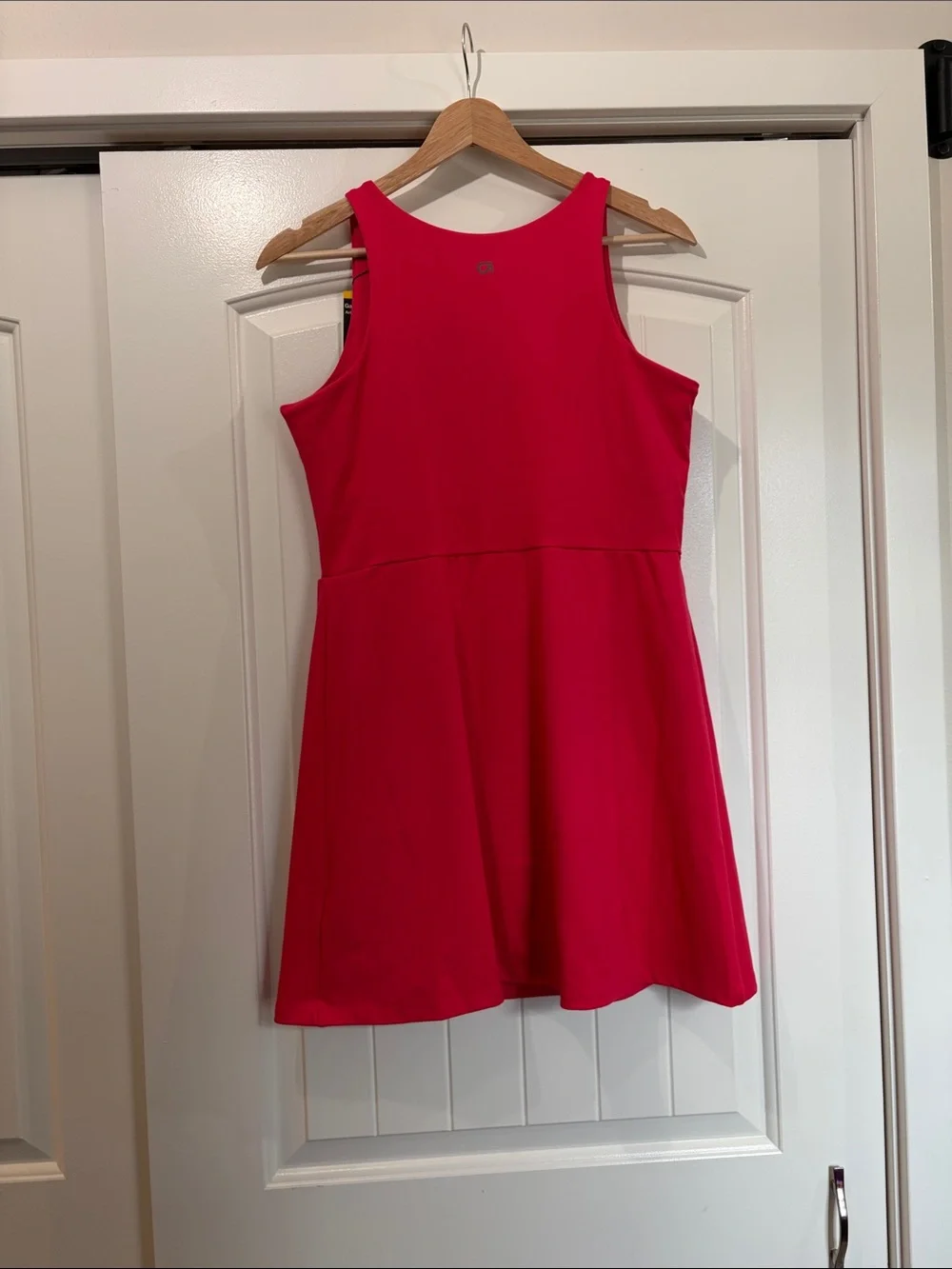 GAP Bright Red V-Neck Sleeveless Mini Dress - Picture 3 of 10